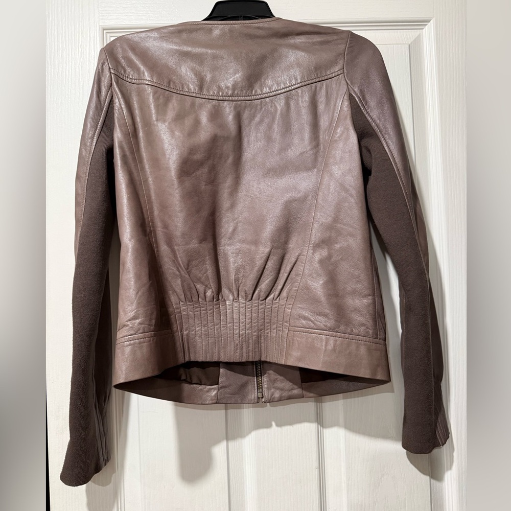 Women's Trouvé Brown Leather Jacket